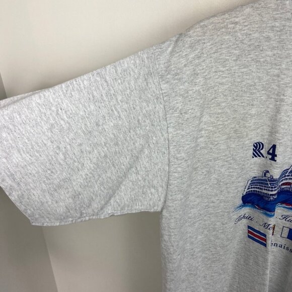 Vintage Single Stitch Tee Size XL Renaissance Cruise Short Sleeve Crew T-Shirt - Picture 4 of 11